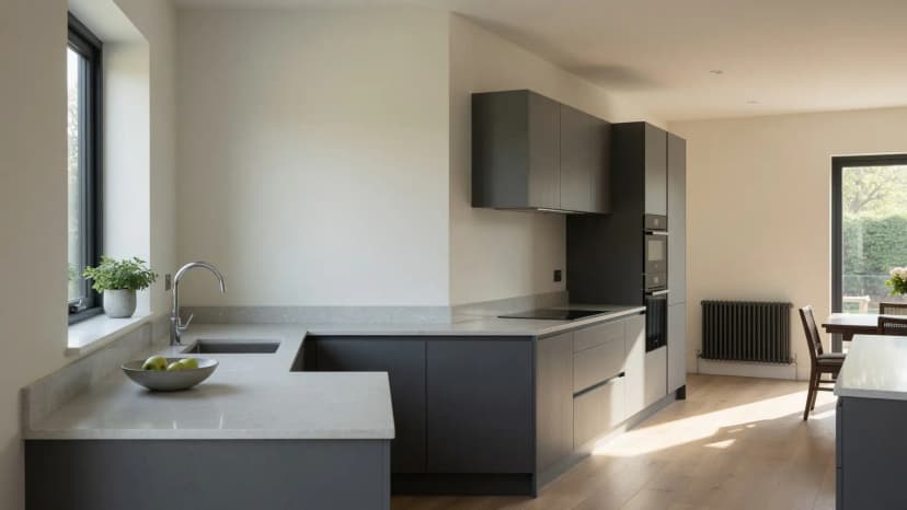 Freshly painted kitchen by AME Services